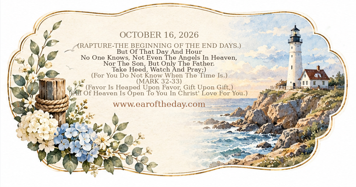 Ear of the Day — OCTOBER 16, 2026