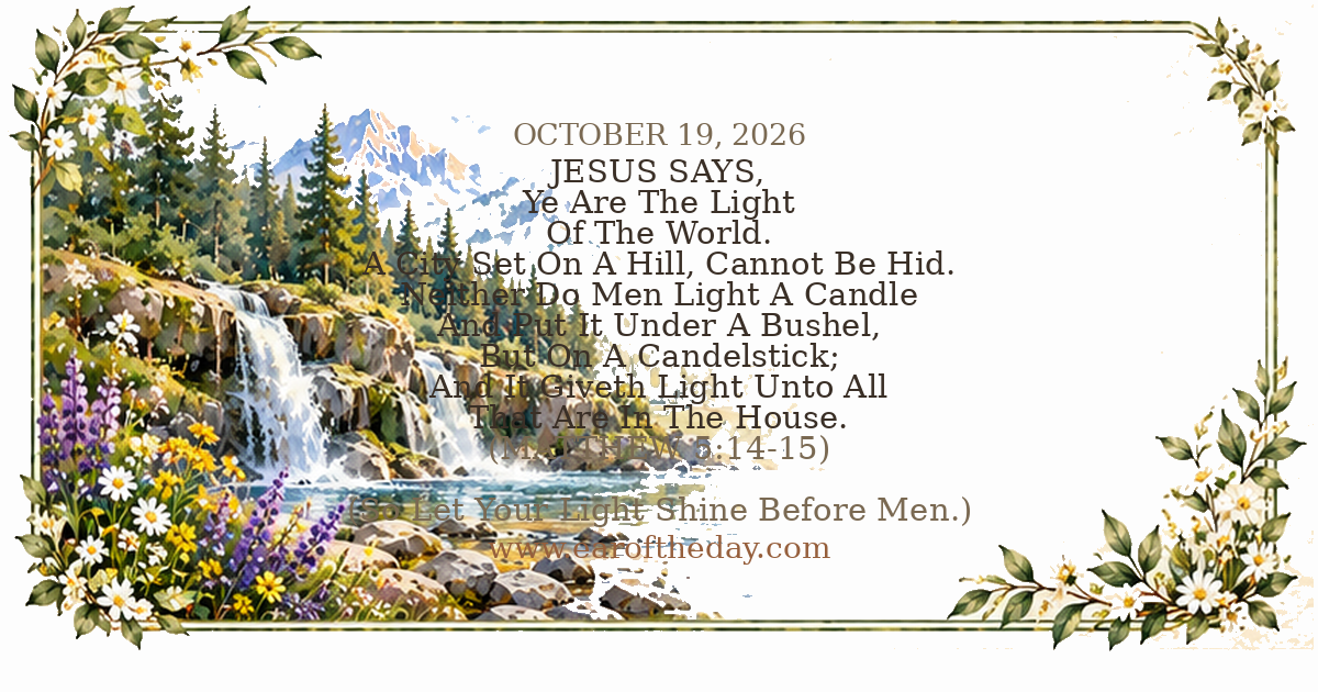 Ear of the Day — OCTOBER 19, 2026