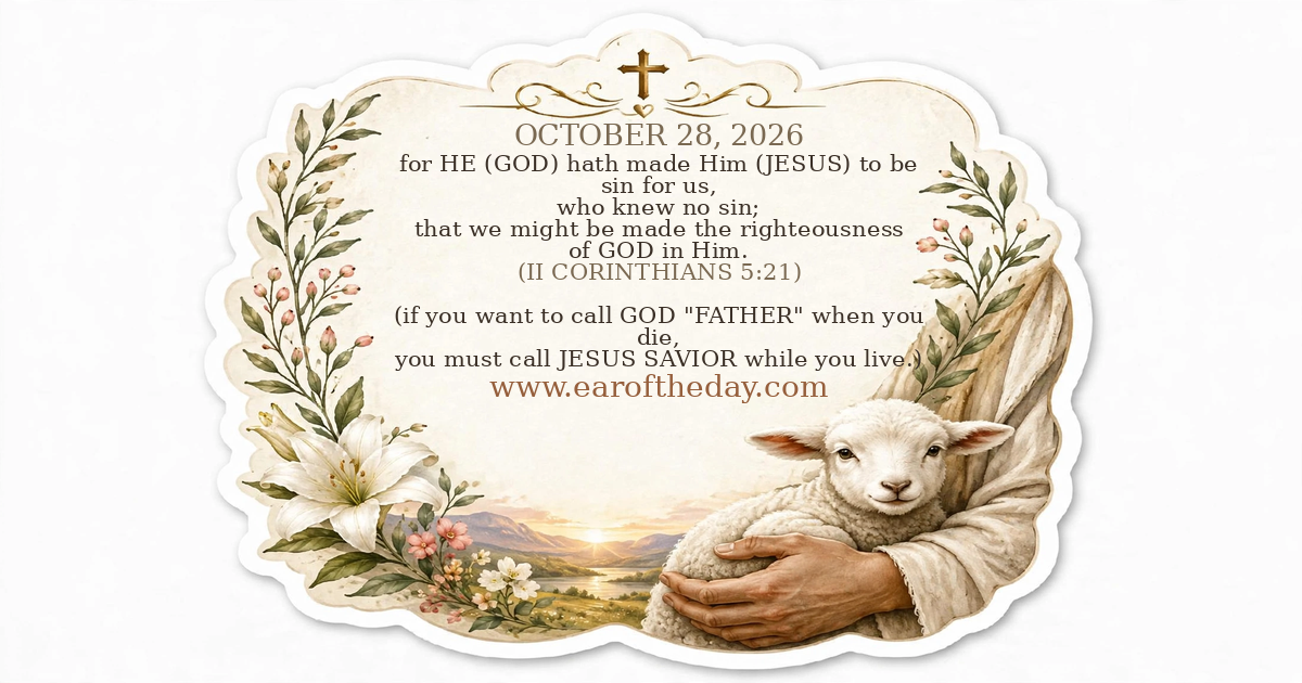 Ear of the Day — OCTOBER 28, 2026